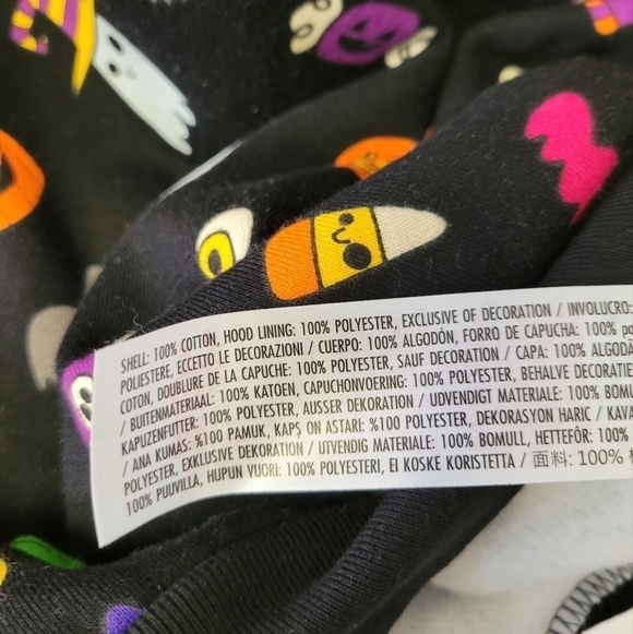 Disney Parks Halloween Mickey Jack-o'-Lantern Zip Hoodie Jacket L - Picture 8 of 10